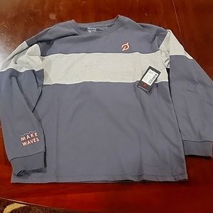 PELOTON  NWT Gray Venice Long Sleeve Rugby Shirt Size Small
